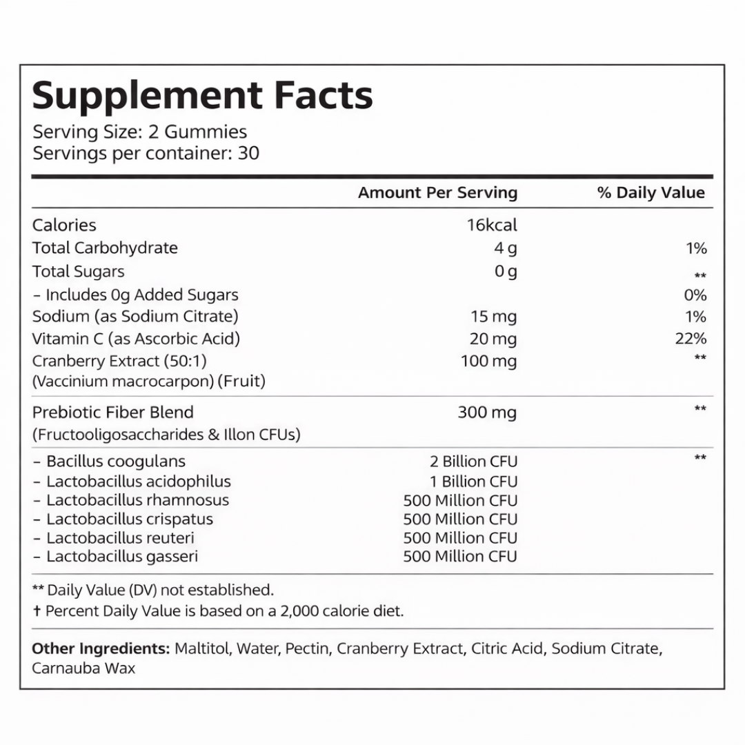 Vaginal Probiotic Gummies